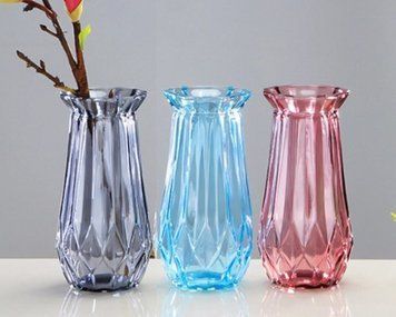 Ваза стеклянная "VIVA OMBRE" 15 см, разные цвета 11240 фото