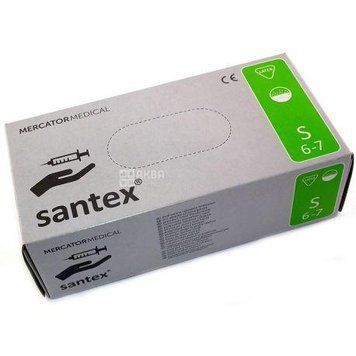 Рукавички латексні Santex 100 шт, розмір S 04510 фото