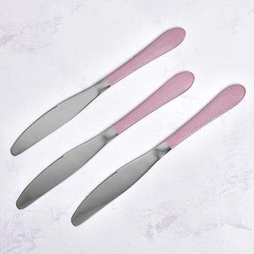 Нож столовый "Pink Mat", розовый 10803 фото