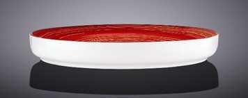 Тарілка обідня Wilmax SPIRAL RED 23 см 21353 фото