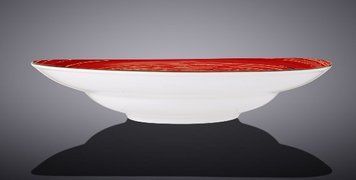 Тарілка глибока Wilmax SPIRAL RED d25,5см/V350мл 21356 фото