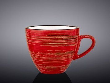 Чашка кофейная Wilmax SPIRAL RED 110мл 21361 фото