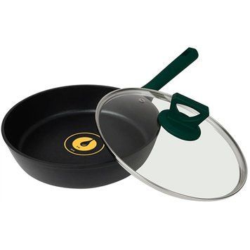 Сковорода алюминиевая RINGEL Herbal глубокая с крышкой 26 см 12522 фото