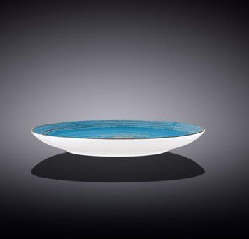 Тарелка обеденная Wilmax SPIRAL BLUE 25,5 см 21243 фото