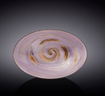 Блюдо овальное глубокое Wilmax SPIRAL LAVENDER 25х16,5х6см 21245 фото