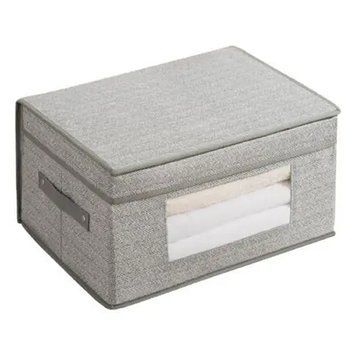 Коробка складная для хранения вещей, серая 30х30х16 см 30275 фото