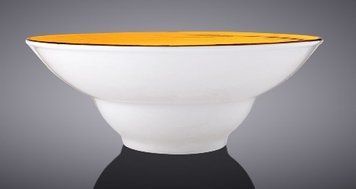 Тарілка глибока Wilmax SPIRAL YELLOW d20см/V800мл 21375 фото